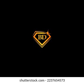  Daimond BD, DB letter logo design template elements. Modern abstract digital alphabet letter logo. Vector illustration. Daimond letter logo.