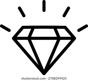 Icono de diamante para su proyecto