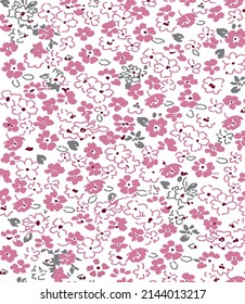 Dainty Floral Seamless Pattern in Vector