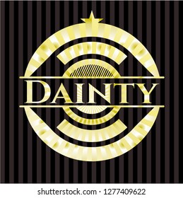 Dainty shiny emblem