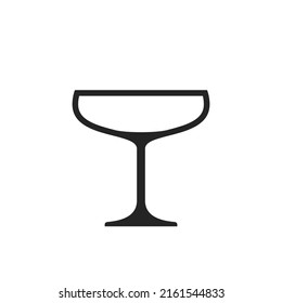 daiquiri glass icon. liquor and beverage symbol. isolated vector image in simple style
