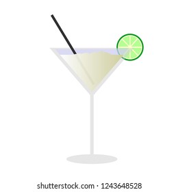 Daiquiry cocktail vector icon
