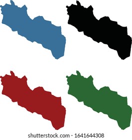 DAIRI CITY MAP, NORTH SUMATRA, INDONESIA