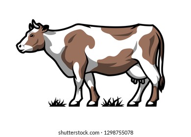 Dairy cow. Farm animal.