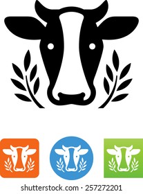 Dairy cow icon
