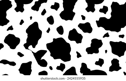 dairy cows  dalmation skin seamless pattern vector, for wallpaper, background or patterns, fabric motifs