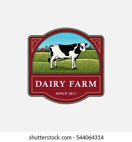 Dairy Farm Logo Stock Vector (Royalty Free) 544064314 | Shutterstock