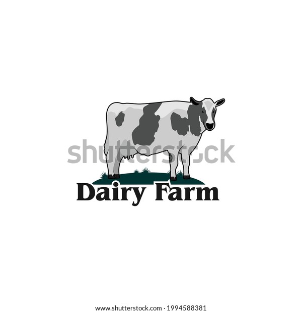 Dairy Farm Logo Design Inspiration Stock Vector (Royalty Free ...