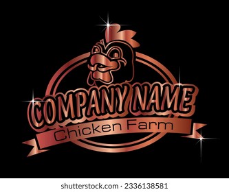 Dairy Farm,Family Farm,Cow-Piggy-Sheep-Chicken Farm,Egg Factory,Stylish -Elegance-Premium Logo