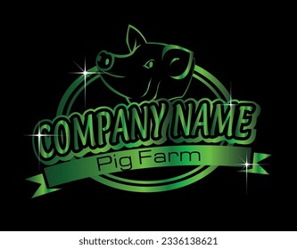 Dairy Farm,Family Farm,Cow-Piggy-Sheep-Chicken Farm,Egg Factory,Stylish -Elegance-Premium Logo