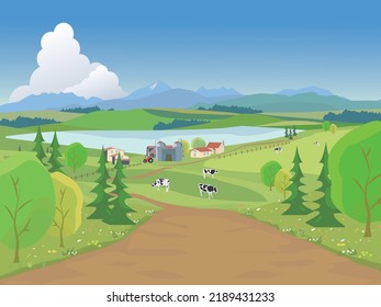 Milchbauernlandschaft Hokkaido