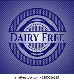 Dairy Free badge with jean texture