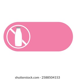 Dairy free sign or Dairy free symbol vector isolated in flat style. Best Dairy free sign vector for product packaging design element. Dairy free symbol for packaging design element.