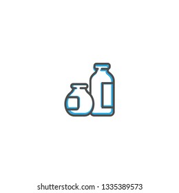 Dairy icon design. Gastronomy icon vector illustration design