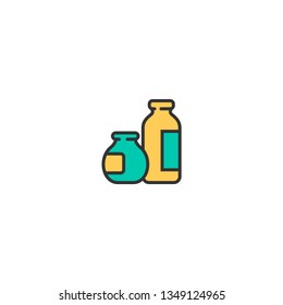 Dairy icon design. Gastronomy icon vector illustration