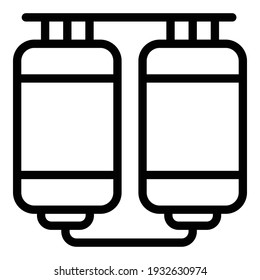 Symbol der Milchindustrie. Umriss der Milchindustrie, Vektorsymbol für Webdesign einzeln auf weißem Hintergrund