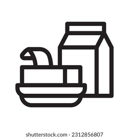 ilustración de icono de línea láctea vectorial