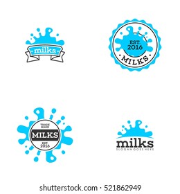 Dairy milk logo design template