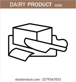 Dairy Milk products editable stroke outline icons set isolated on white background flat vector illustration .eps 10. Milk, dairy products . linear icons. Line with editable stroke.
