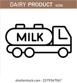 Dairy Milk products editable stroke outline icons set isolated on white background flat vector illustration .eps 10. Milk, dairy products . linear icons. Line with editable stroke.