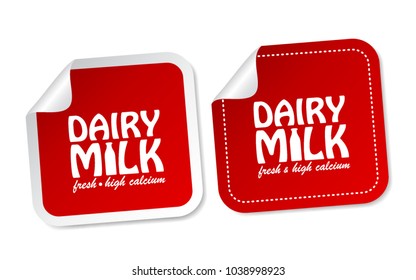 Dairy Milk Stickers