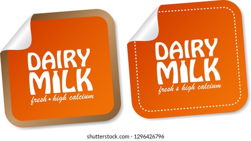 Dairy Milk Stickers