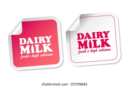 Dairy Milk Stickers