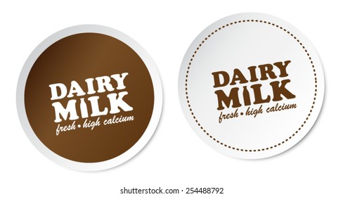 Dairy Milk Stickers