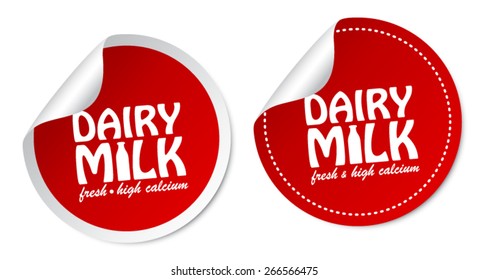 Dairy Milk Stickers