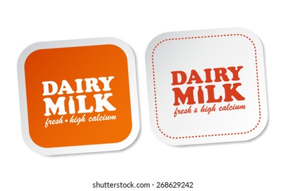 Dairy Milk Stickers