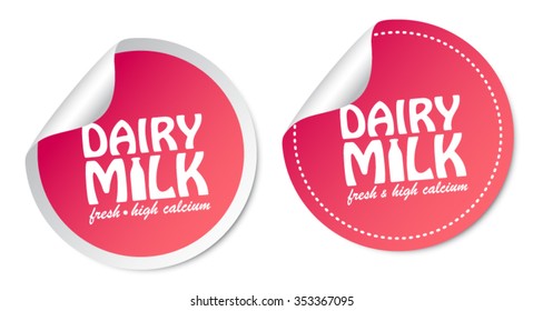 Dairy Milk Stickers