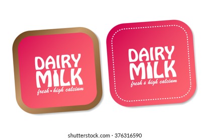 Dairy Milk Stickers