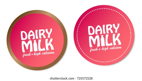 Dairy Milk Stickers