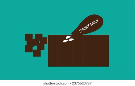 Dairy milk vector creation illustrator