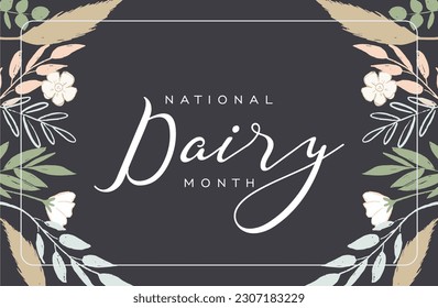 Dairy Month, background template Holiday concept 