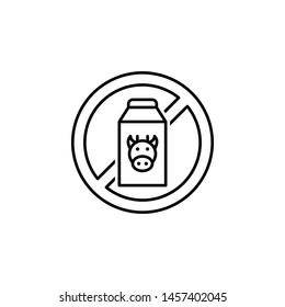 dairy outline icon. Elements of diet and nutrition illustration icon. Signs and symbol collection icon for websites, web design, mobile app, UI, UX