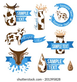 Dairy product design elements 