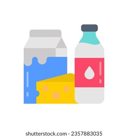 Icono de Productos lácteos en vector. Ilustración