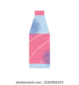 Dairy products set. Milk, kefir and yogurt, cardboard packaging containers, bottle. Different cheese, butter and cream. Organic farm healthy food vector illustration isolated on background
