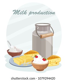 
dairy products vector