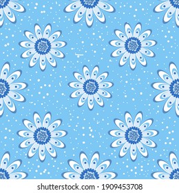 Daisies en un fondo claro. El clásico patrón floral simple para textil, tela, fondo, papel envolvente, tapiz, fondo y cerámica.