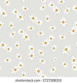 Margaridas padrão de tecido sem costura padrão de design margaridas