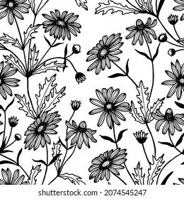 Patrón sin fisuras. Ilustración de material vectorial eps10. Aislar sobre fondo blanco, contorno, dibujo a mano.