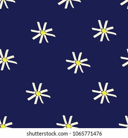 daisy blue art pattern vector 