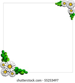 Daisy Cartoon Background Stock Vector (Royalty Free) 55253497