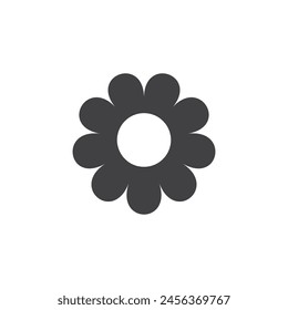 Daisy chamomile icon in flat style. Flower vector illustration on isolated background. Floral sign business concept.