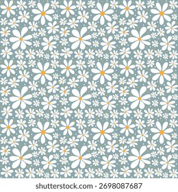 Ilustración vectorial de patrón transparente floral sobre fondo brillante