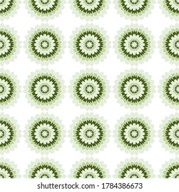 Daisy floral tile seamless pattern vector graphic design. Abstract garden flower illustration. Flourish tile ornament. Beautiful summer fabric fashion print. Rustic tile seamless pattern.