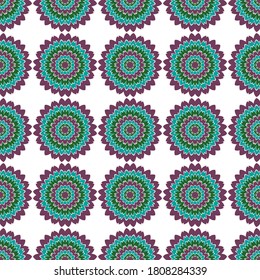 Diseño gráfico vectorial sin fisuras de baldosas florales de margarita. Resumen de ilustraciones de flores de jardín. Esténcil de papel pintado. Impresión moderna de tela de verano. Rústico patrón sin costuras.