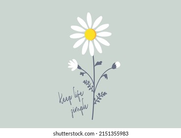 daisy flower daisies positive quote flower design margarita mariposa stationery,mug,t shirt,phone case fashion slogan style spring summer sticker and etc 